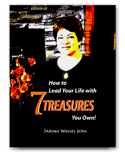 self help book 7 treasures by Farima Wassel Joya